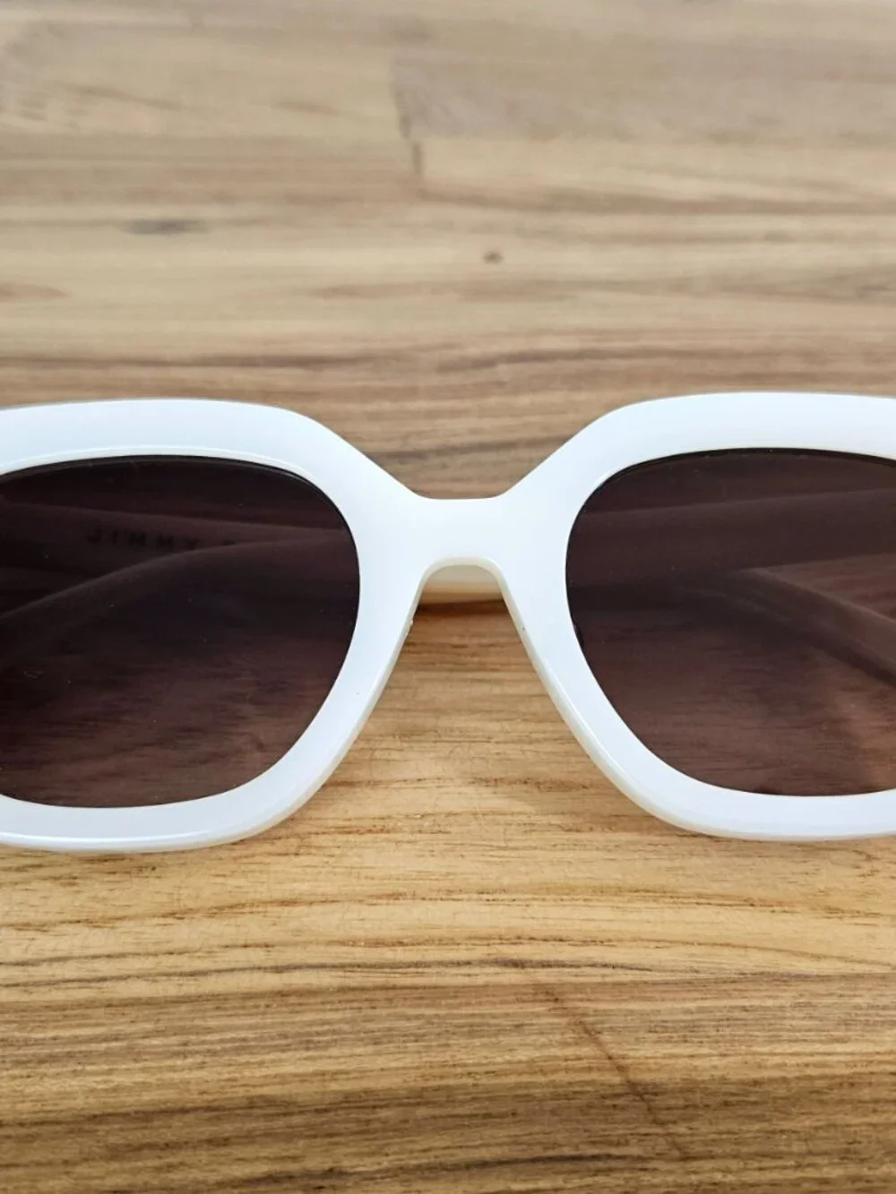 Jimmy Fairly The Wind Polarized Sunglasses, Cream, $148 Retail